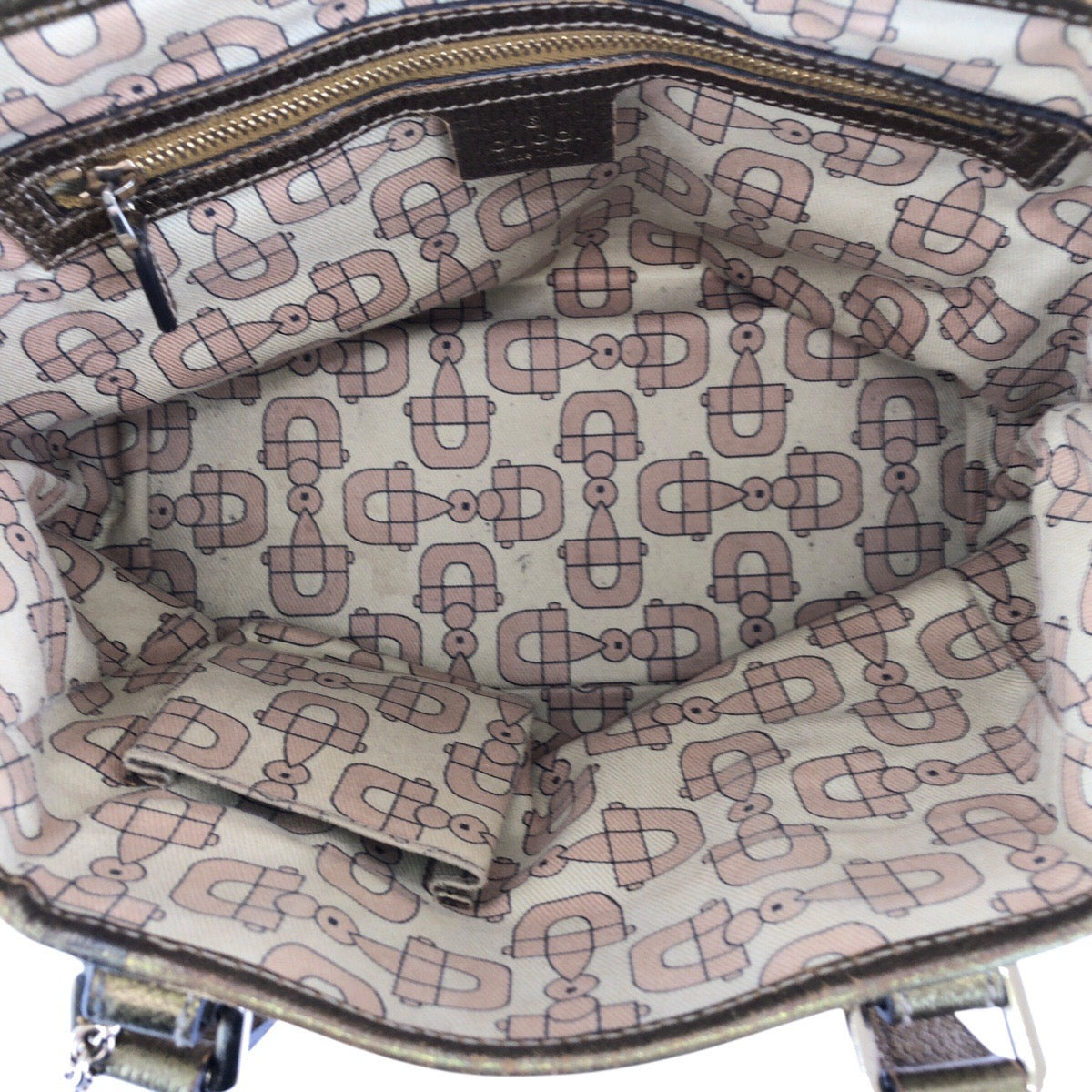 24130
GUCCI グッチ ベージュ ゴールド金具 GGキャンバス / レザー 139261 ミニトートバッグ ハンドバッグ レディース B21