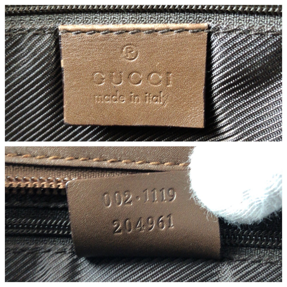 24133
GUCCI グッチ ブラウン ベージュ GGキャンバス / レザー 002 1119 ハンドバッグ トートバッグ レディース AB35