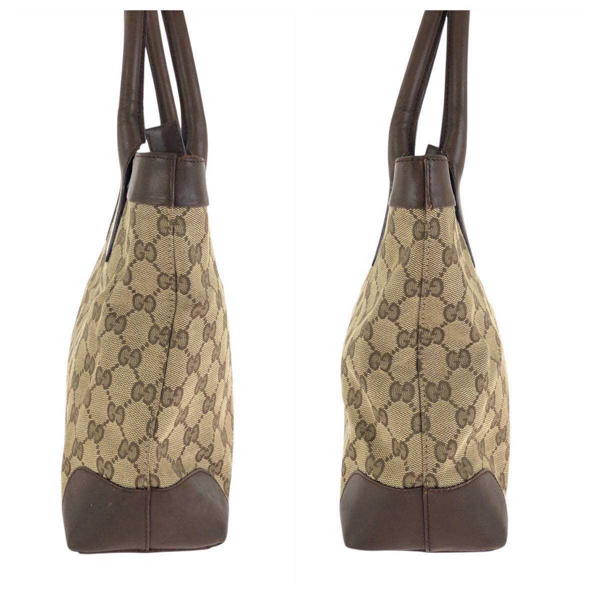 24133
GUCCI グッチ ブラウン ベージュ GGキャンバス / レザー 002 1119 ハンドバッグ トートバッグ レディース AB35