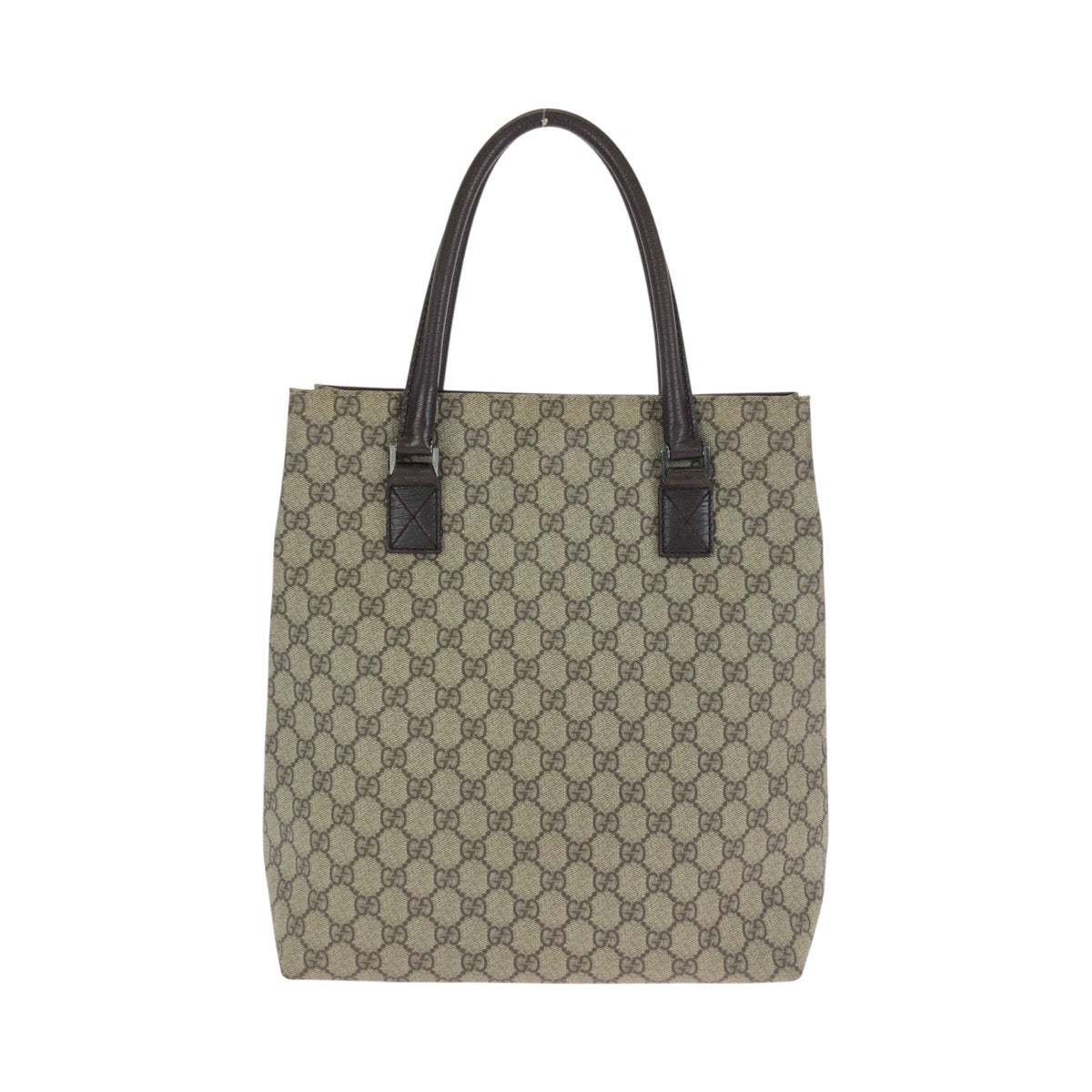 24134
GUCCI グッチ ブラウン ダークブラウン シルバー金具 GGスプリームキャンバス / レザー 131220 トートバッグ ショルダーバッグ レディース AB35