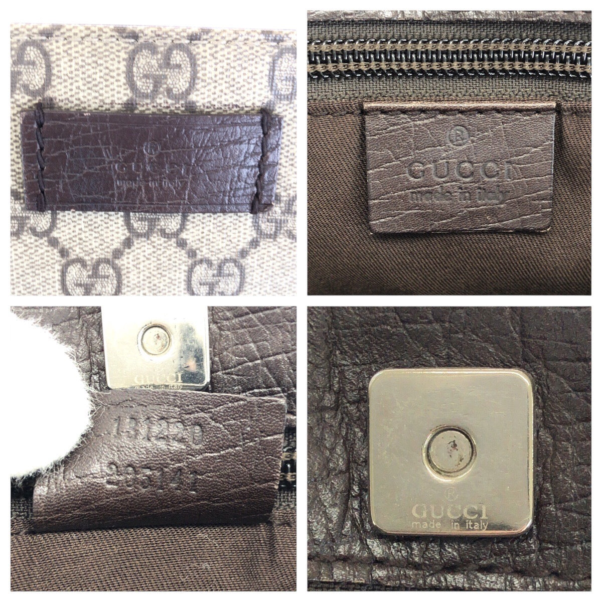 24134
GUCCI グッチ ブラウン ダークブラウン シルバー金具 GGスプリームキャンバス / レザー 131220 トートバッグ ショルダーバッグ レディース AB35