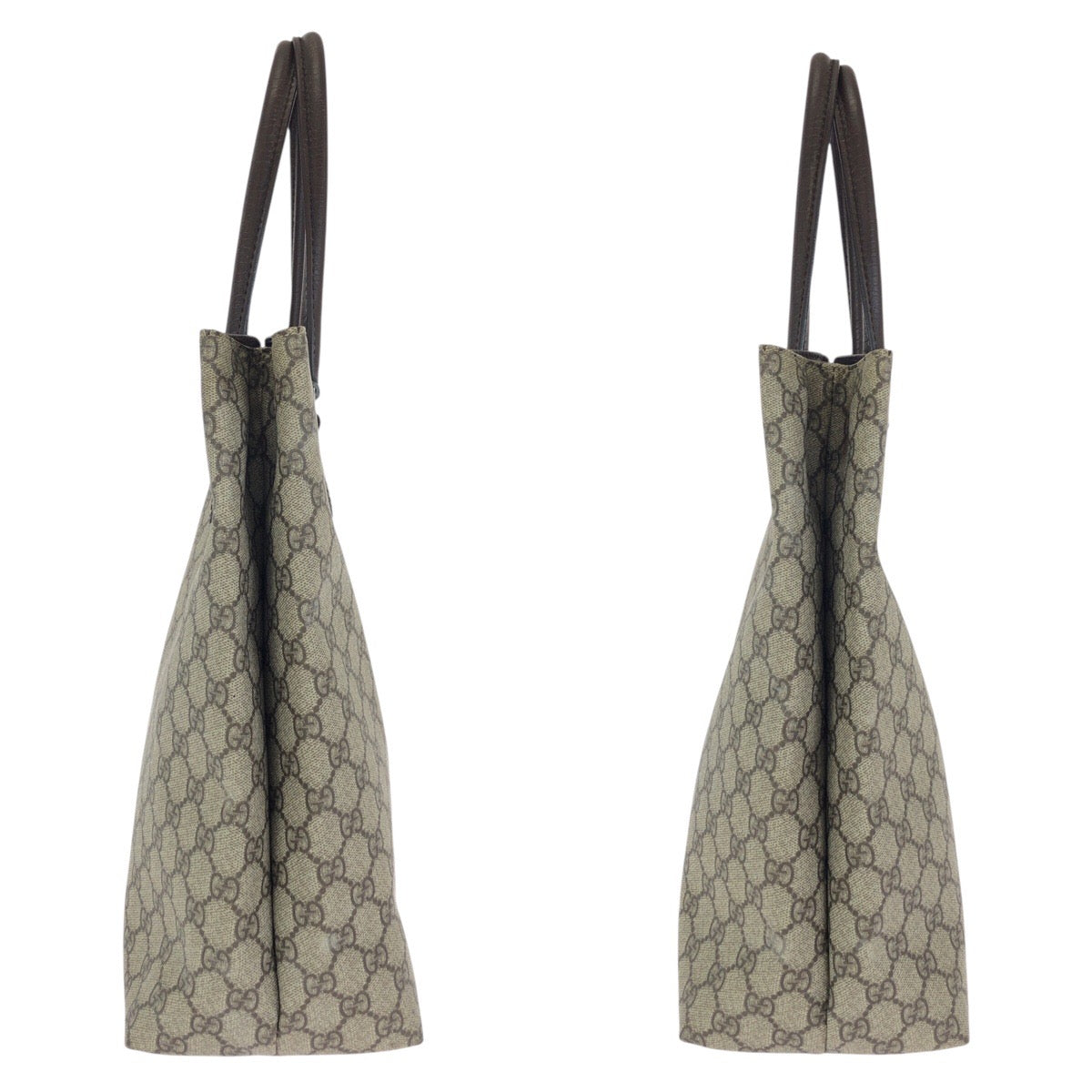 24134
GUCCI グッチ ブラウン ダークブラウン シルバー金具 GGスプリームキャンバス / レザー 131220 トートバッグ ショルダーバッグ レディース AB35