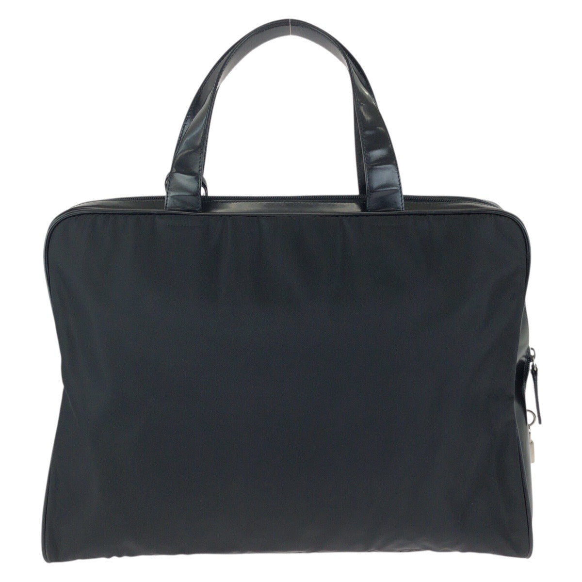 24135
PRADA プラダ テスート 三角ロゴプレート ブラック 黒 シルバー金具 ナイロン / レザー ビジネスバッグ ブリーフケース メンズ ABP36