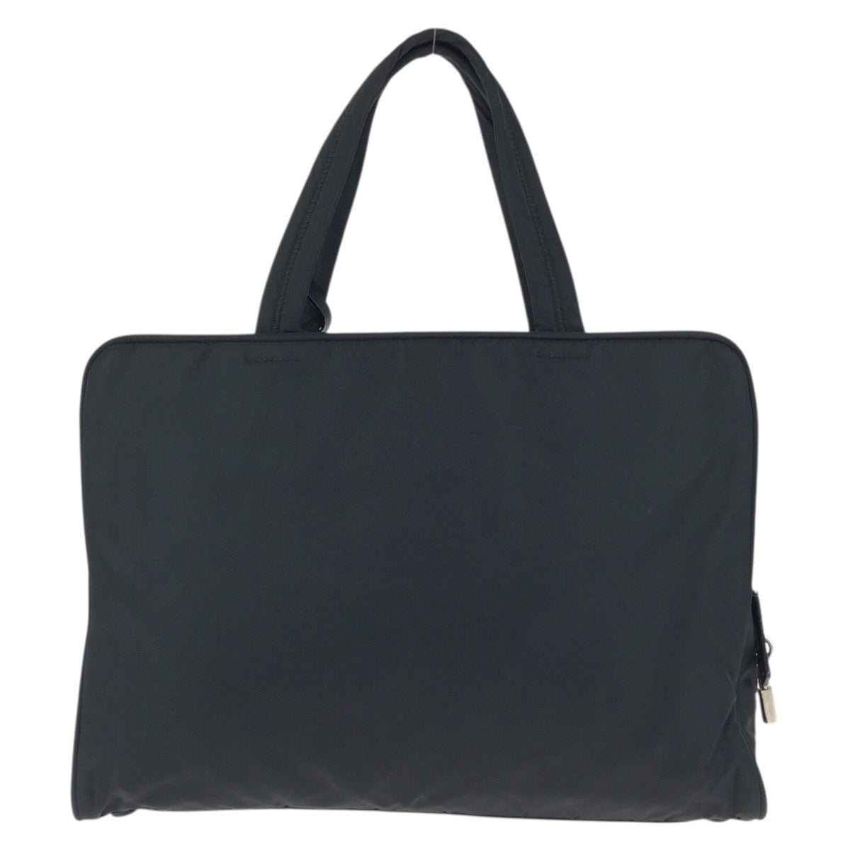 24138
PRADA プラダ テスート 三角ロゴプレート ブラック 黒 シルバー金具 ナイロン ビジネスバッグ ブリーフケース ハンドバッグ メンズ A42