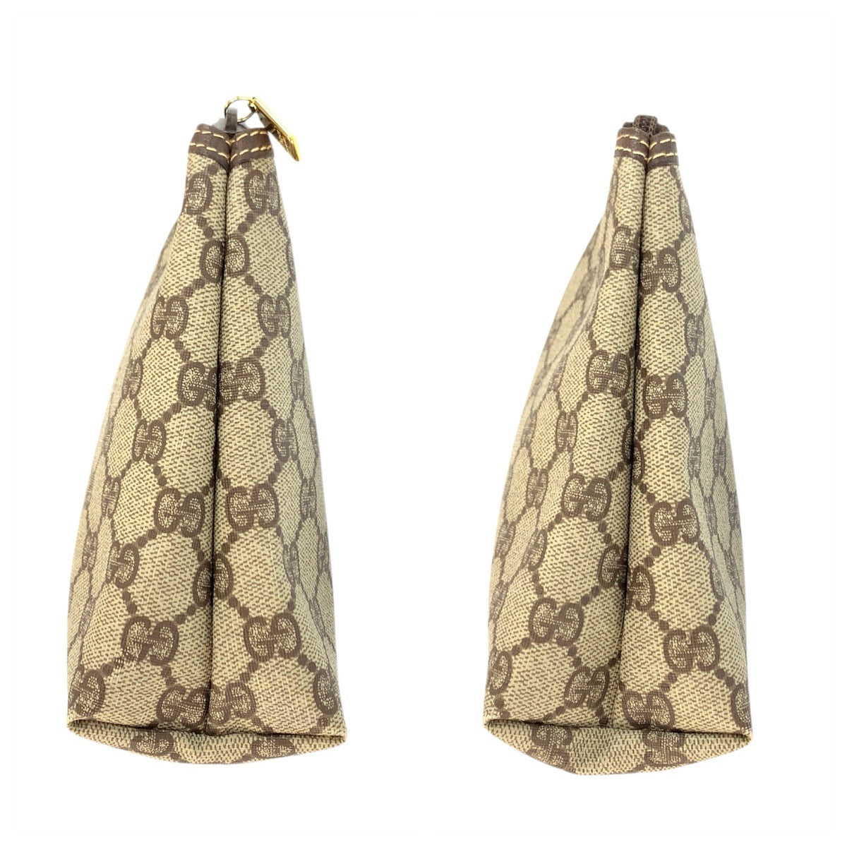 24139
GUCCI グッチ ヴィンテージ ベージュ ブラウン ゴールド金具 GGスプリームキャンバス / レザー 014 115 6088 クラッチバッグ セカンドバッグ レディース ABP16