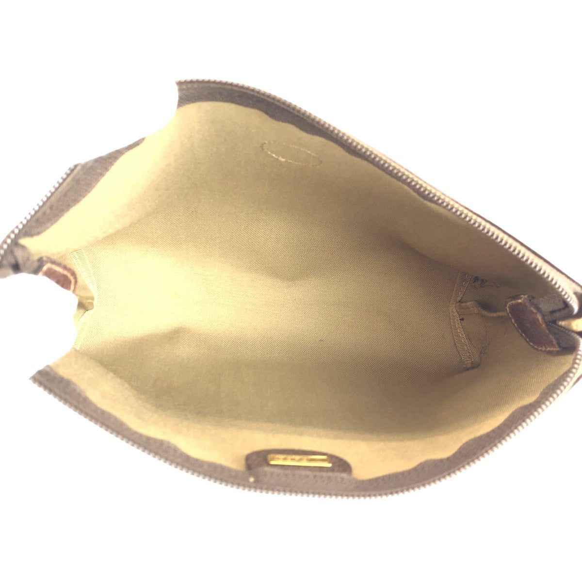 24139
GUCCI グッチ ヴィンテージ ベージュ ブラウン ゴールド金具 GGスプリームキャンバス / レザー 014 115 6088 クラッチバッグ セカンドバッグ レディース ABP16