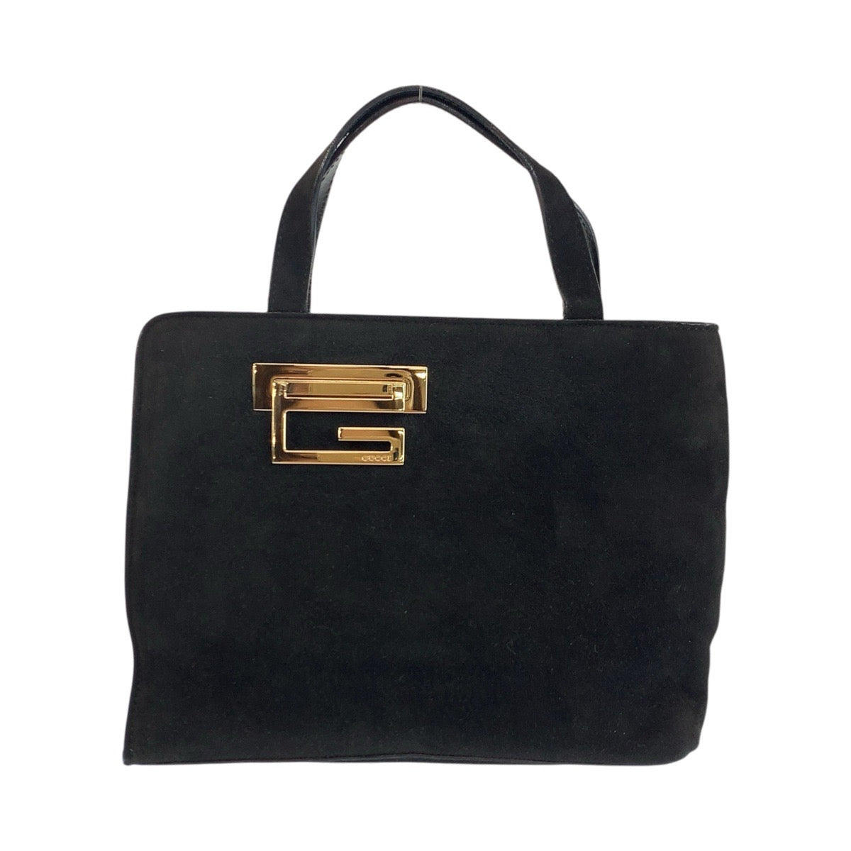 24140
GUCCI グッチ ブラック 黒 ゴールド金具 スウェード 007 1364 0285 ハンドバッグ トートバッグ レディース ABP28