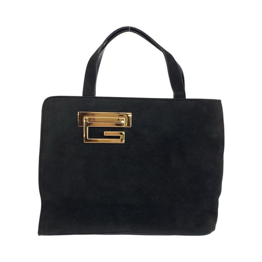 24140
GUCCI グッチ ブラック 黒 ゴールド金具 スウェード 007 1364 0285 ハンドバッグ トートバッグ レディース ABP28