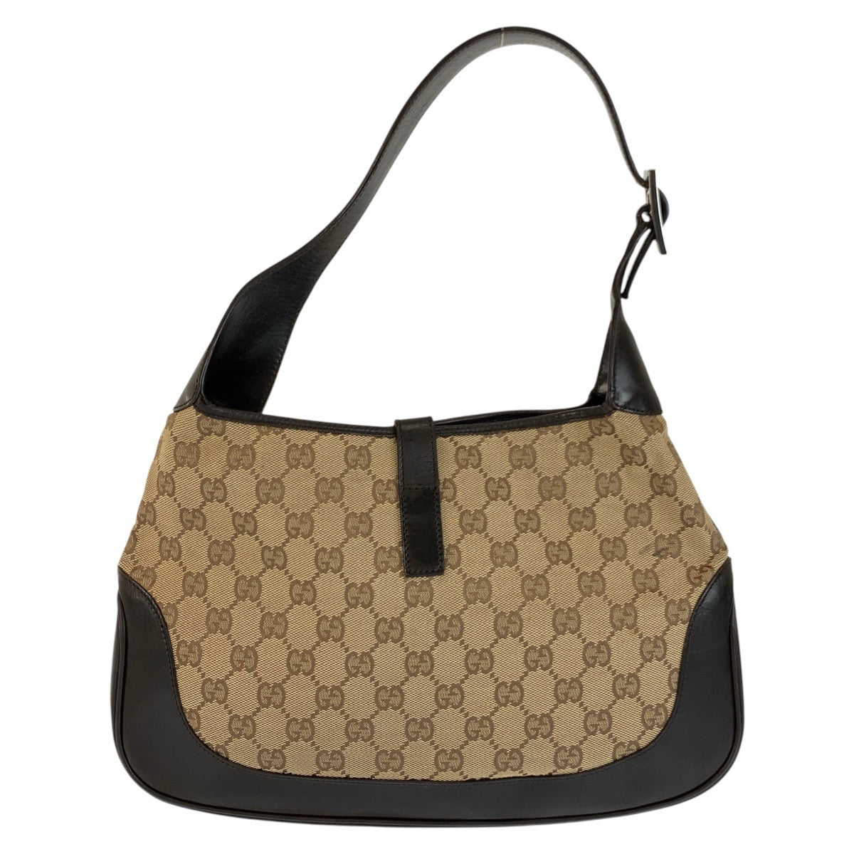24142
GUCCI グッチ シェリーライン ジャッキー ベージュ ブラウン GGキャンバス / レザー 001 3306 ショルダーバッグ ハンドバッグ レディース AB42