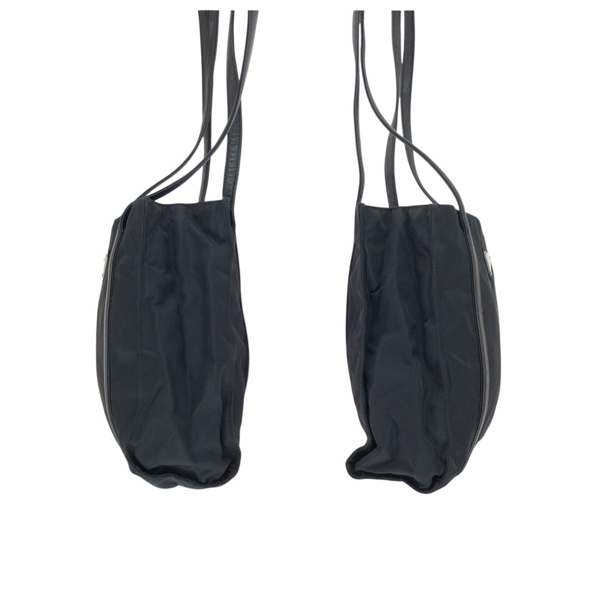 24143
PRADA プラダ テスート 三角ロゴプレート ブラック 黒 シルバー金具 ナイロン / レザー ショルダーバッグ レディース AB30