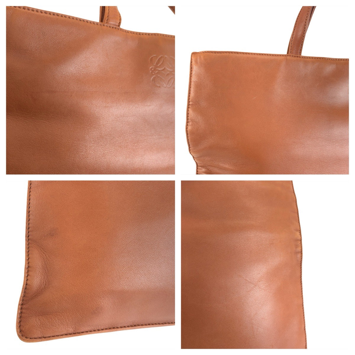 24145
LOEWE Loewe Anagram Brown Camel Gold Hardware Leather Tote Bag Handbag Ladies ABP35
