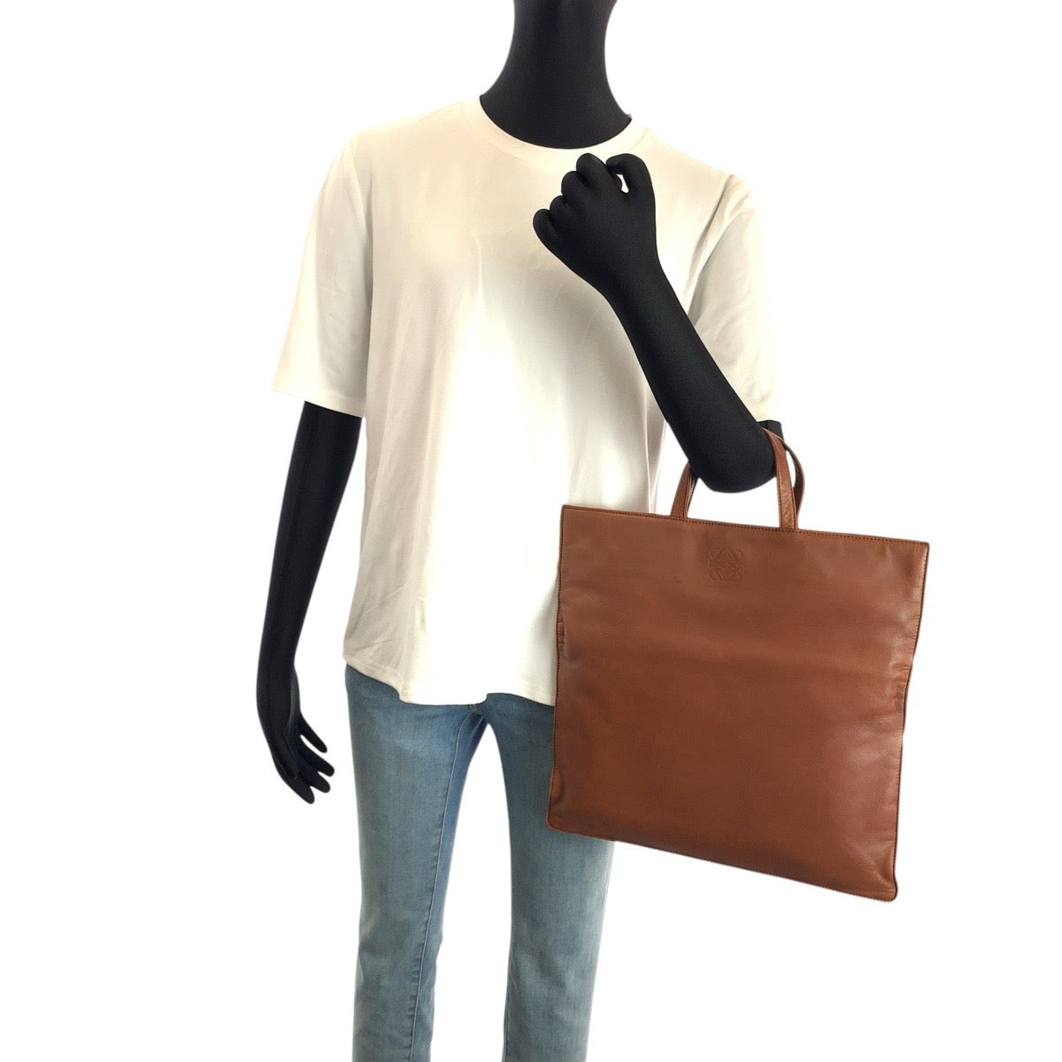 24145
LOEWE Loewe Anagram Brown Camel Gold Hardware Leather Tote Bag Handbag Ladies ABP35