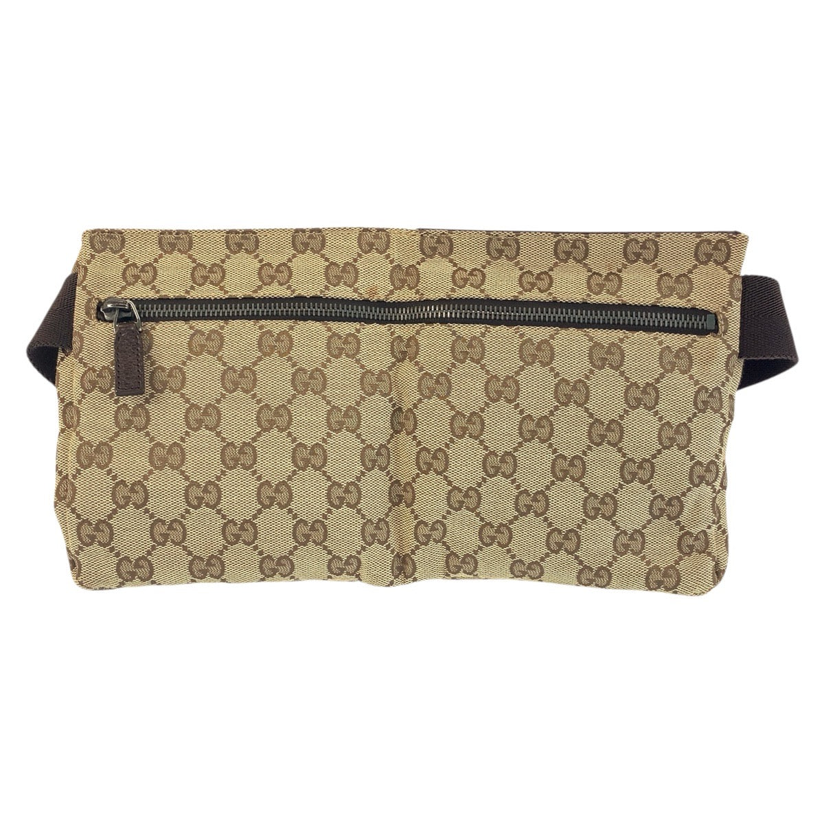24146
GUCCI グッチ ブラウン ベージュ GGキャンバス / レザー 28566 ボディバッグ ウエストポーチ 男女兼用 メンズ AB42