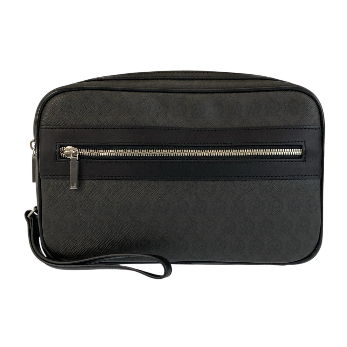 24147
Dunhill Windsor Black Black Silver Hardware PVC Clutch Bag Second Bag Men's A21