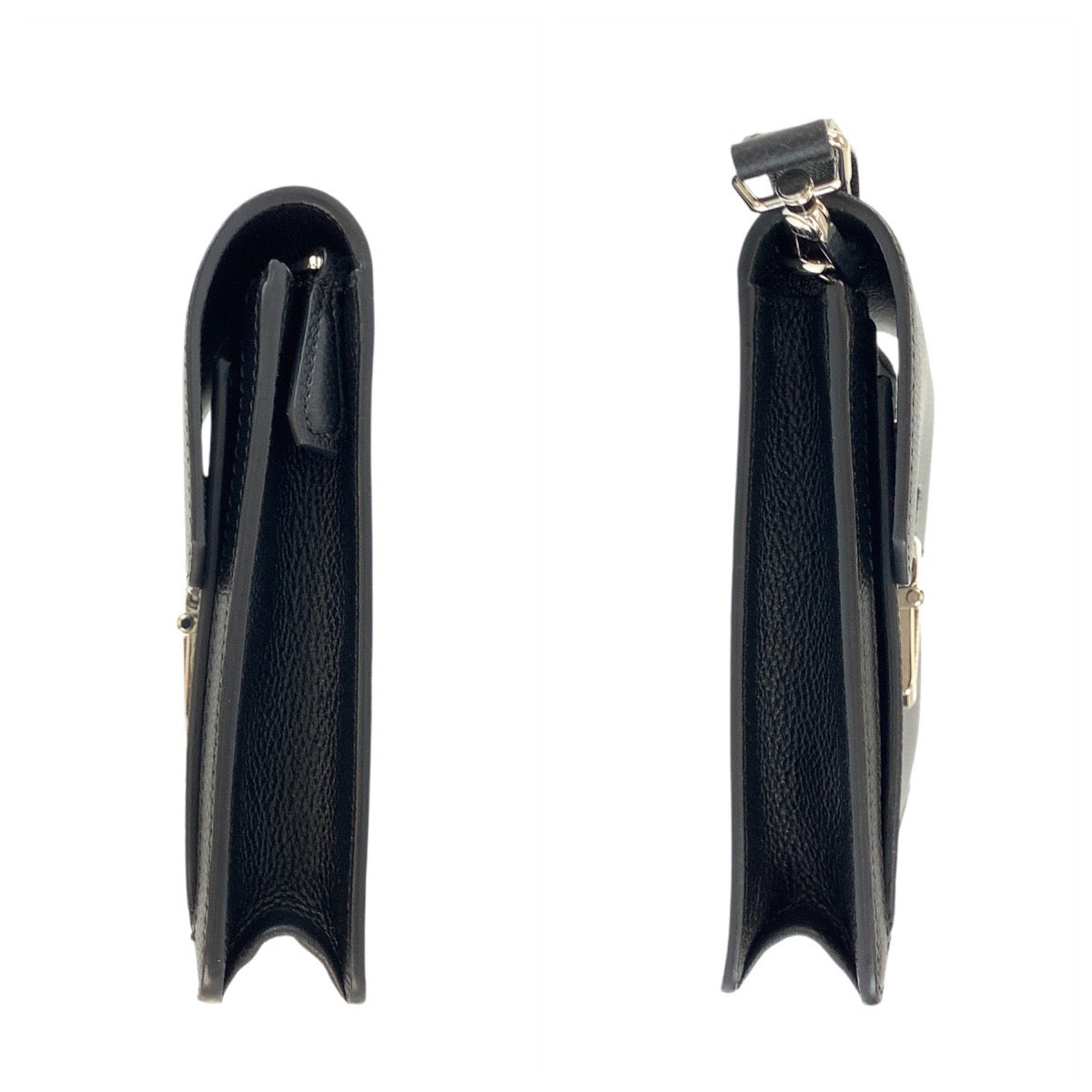 24148
Dunhill ダンヒル ブラック 黒 シルバー金具 レザー クラッチバッグ セカンドバッグ メンズ A21