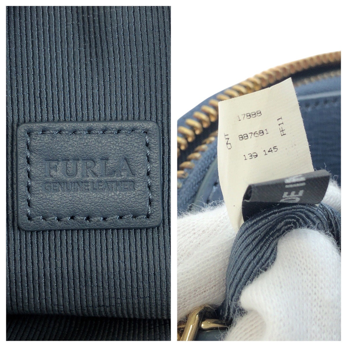 24151
Furla フルラ カプリッチョ ブルー ゴールド金具 レザー チェーンショルダーバッグ レディース ABP8