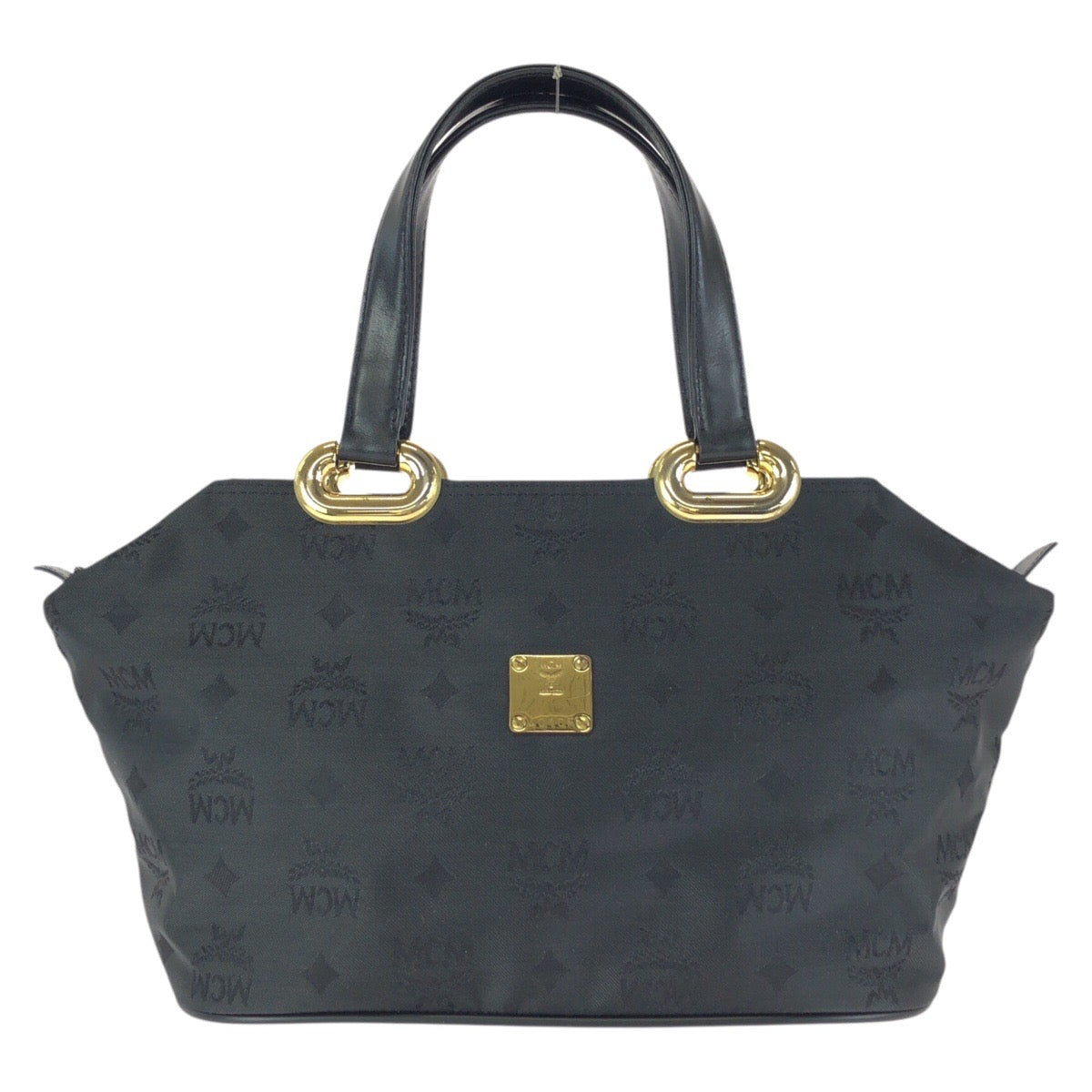 24158
MCM エム シー エム ヴィンテージ ヴィセトス ブラック 黒 ゴールド金具 ナイロン / レザー ハンドバッグ レディース ABP16