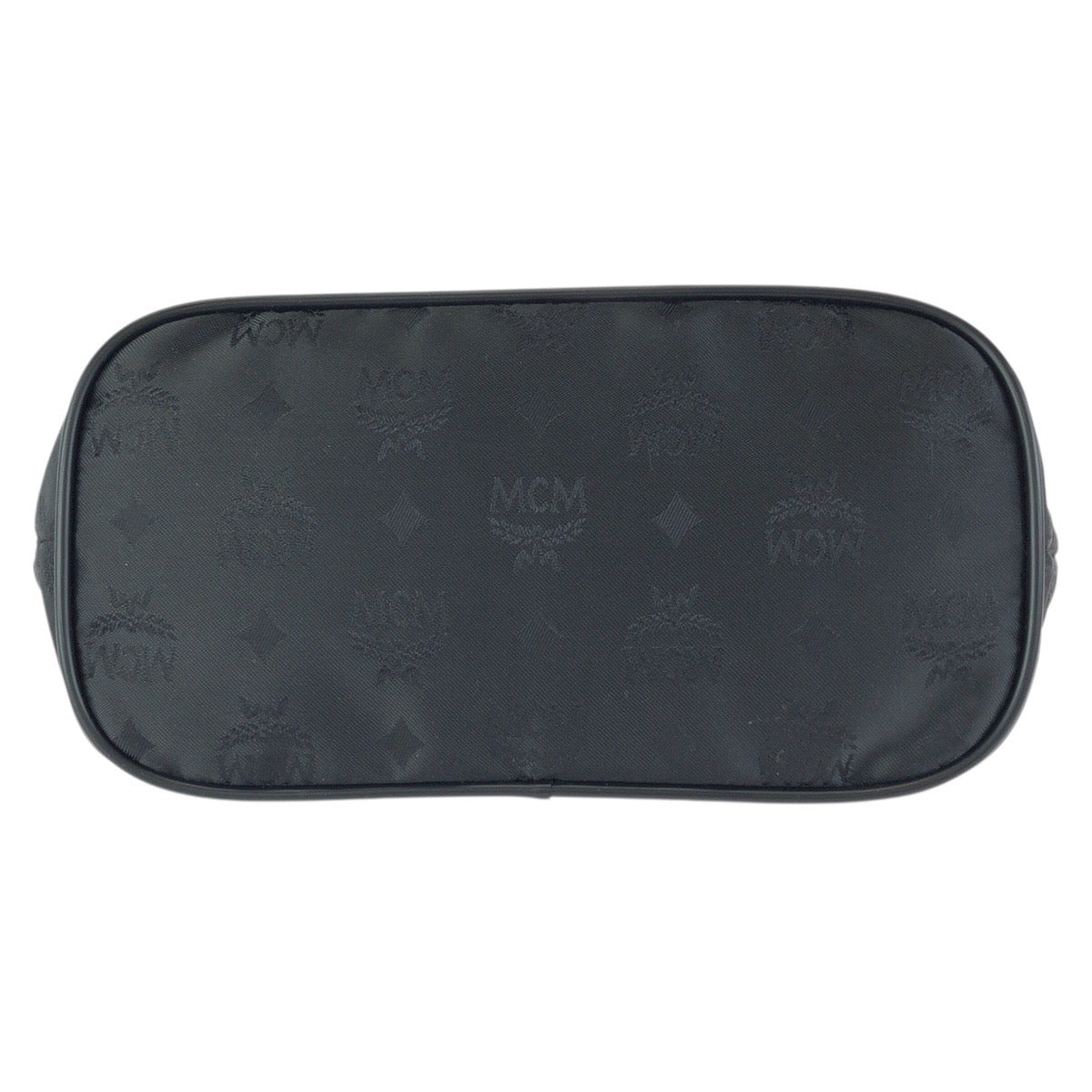 24158
MCM エム シー エム ヴィンテージ ヴィセトス ブラック 黒 ゴールド金具 ナイロン / レザー ハンドバッグ レディース ABP16