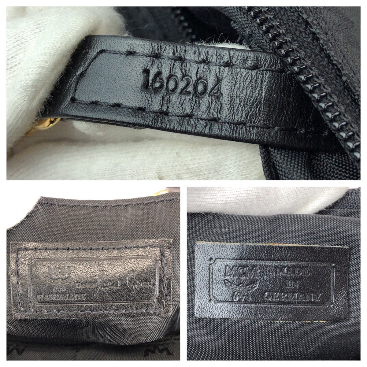 24158
MCM エム シー エム ヴィンテージ ヴィセトス ブラック 黒 ゴールド金具 ナイロン / レザー ハンドバッグ レディース ABP16