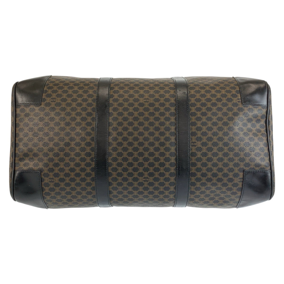 24161
CELINE セリーヌ ヴィンテージ マカダム ブラウン ブラック ゴールド金具 PVC MC98/2 ボストンバッグ ハンドバッグ レディース ABP44