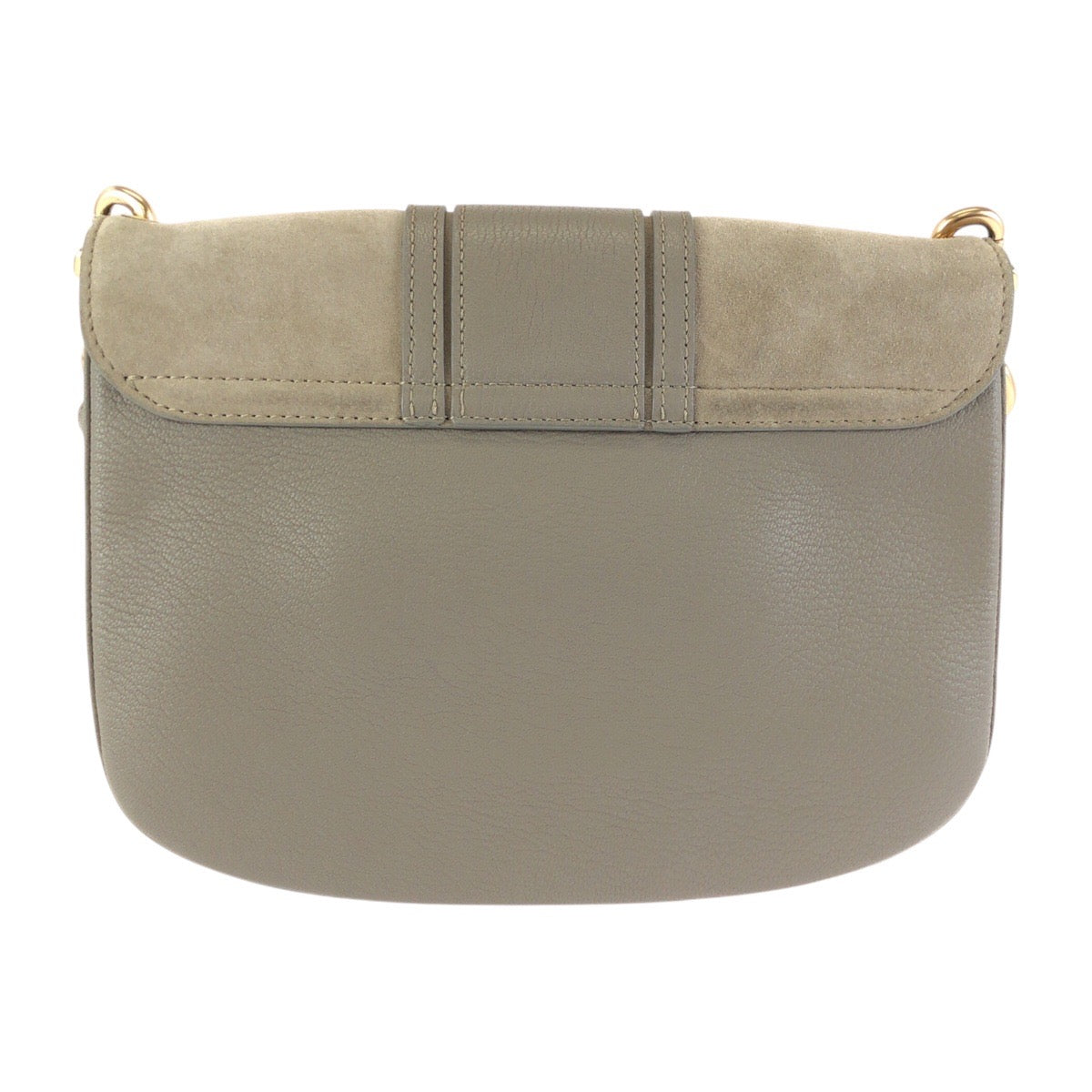 24164
SEE BY CHLOE シーバイクロエ グレー ゴールド金具 レザー 03 17 76 65 ショルダーバッグ ハンドバッッグ レディース A28