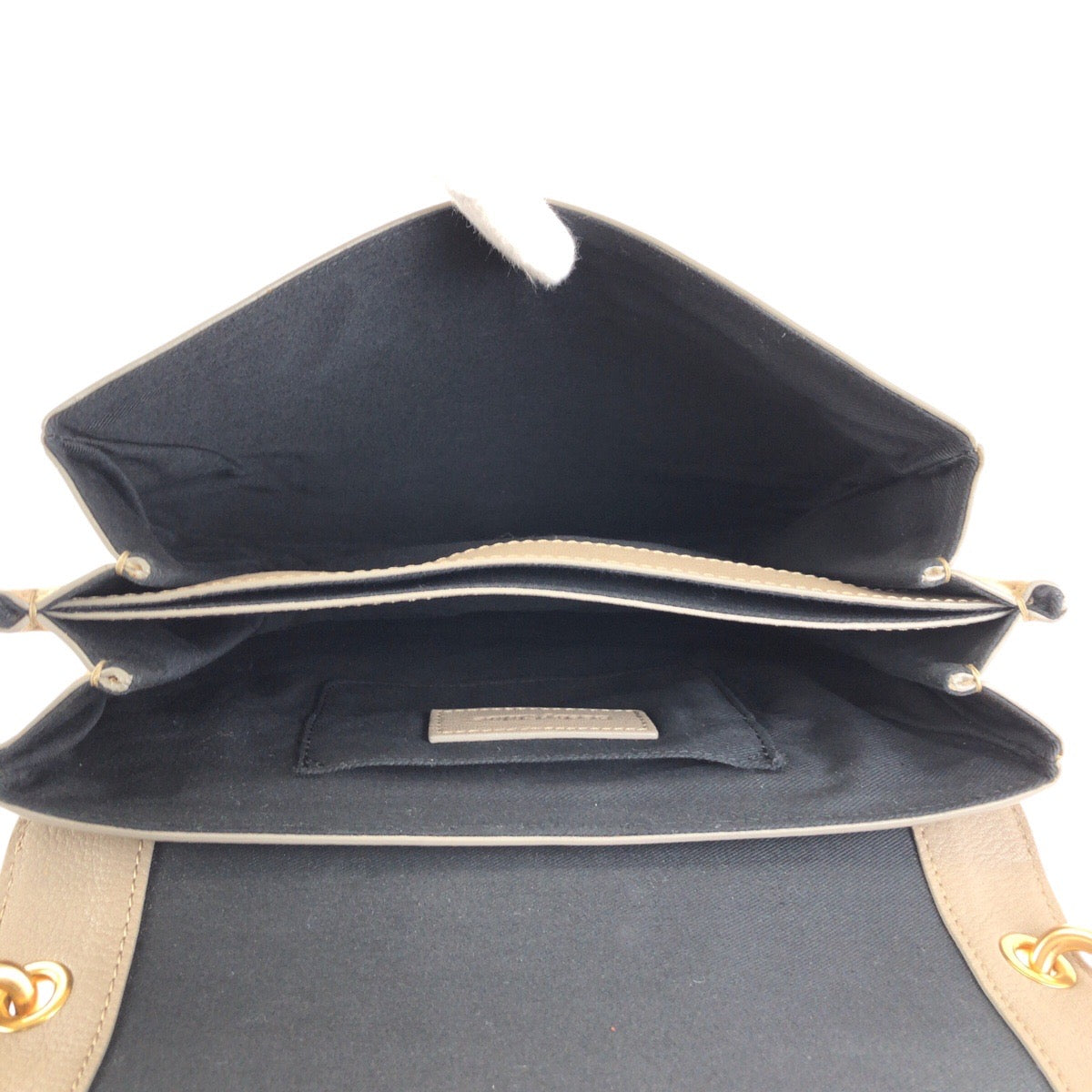 24164
SEE BY CHLOE シーバイクロエ グレー ゴールド金具 レザー 03 17 76 65 ショルダーバッグ ハンドバッッグ レディース A28