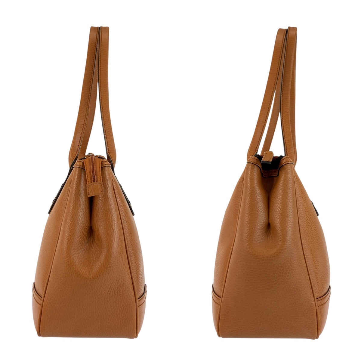 24165
GUCCI グッチ シェリーライン ブラウン シルバー金具 レザー 293599 トートバッグ ショルダーバッグ レディース A44