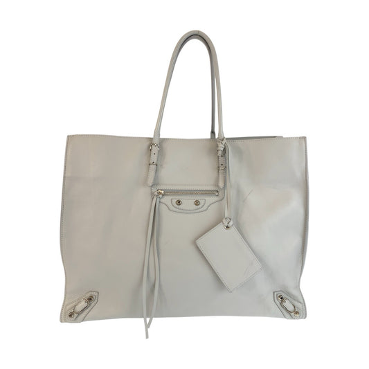 24169
BALENCIAGA バレンシアガ ザ ペーパー グレー シルバー金具 レザー 236701 トートバッグ ハンドバッグ レディース A63