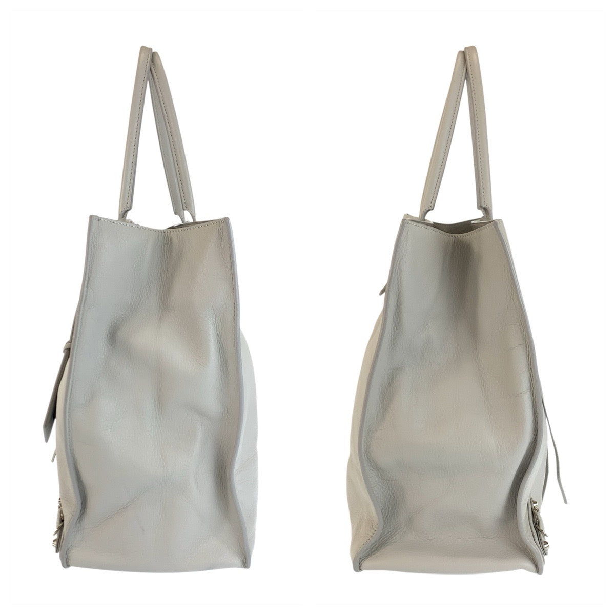 24169
BALENCIAGA バレンシアガ ザ ペーパー グレー シルバー金具 レザー 236701 トートバッグ ハンドバッグ レディース A63