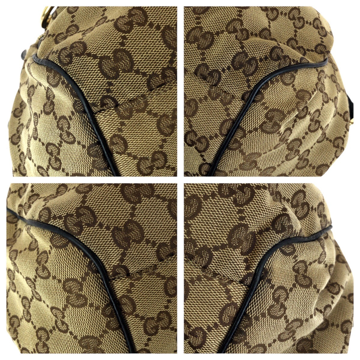 24172
GUCCI グッチ スーキー ２way ベージュ ブラック ゴールド金具 GGキャンバス / レザー 223974 ショルダーバッグ トートバッグ レディース ABP44