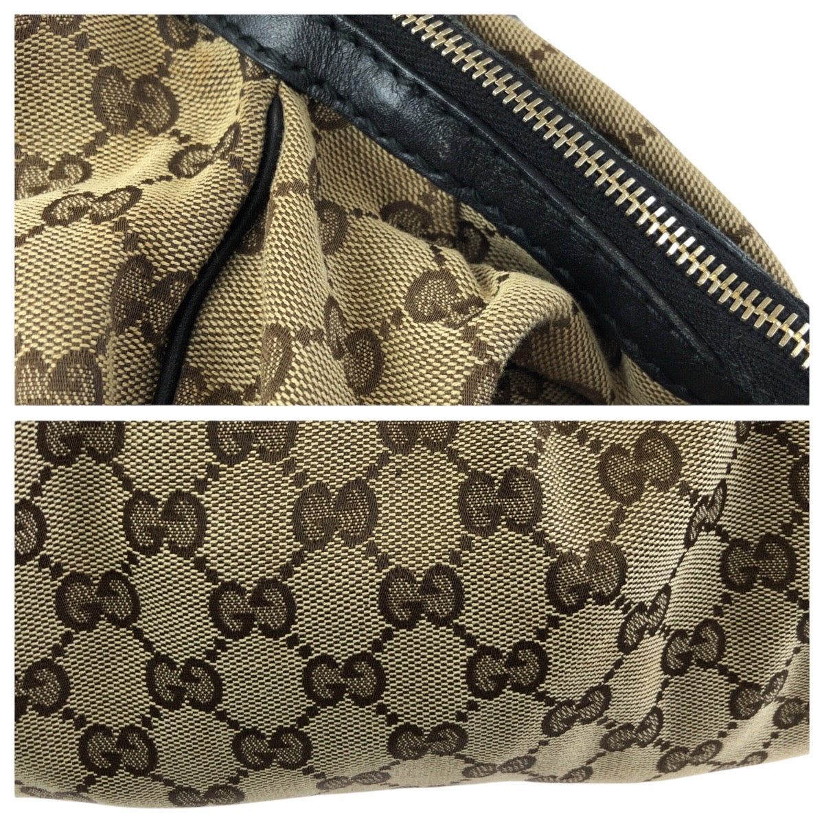 24172
GUCCI グッチ スーキー ２way ベージュ ブラック ゴールド金具 GGキャンバス / レザー 223974 ショルダーバッグ トートバッグ レディース ABP44