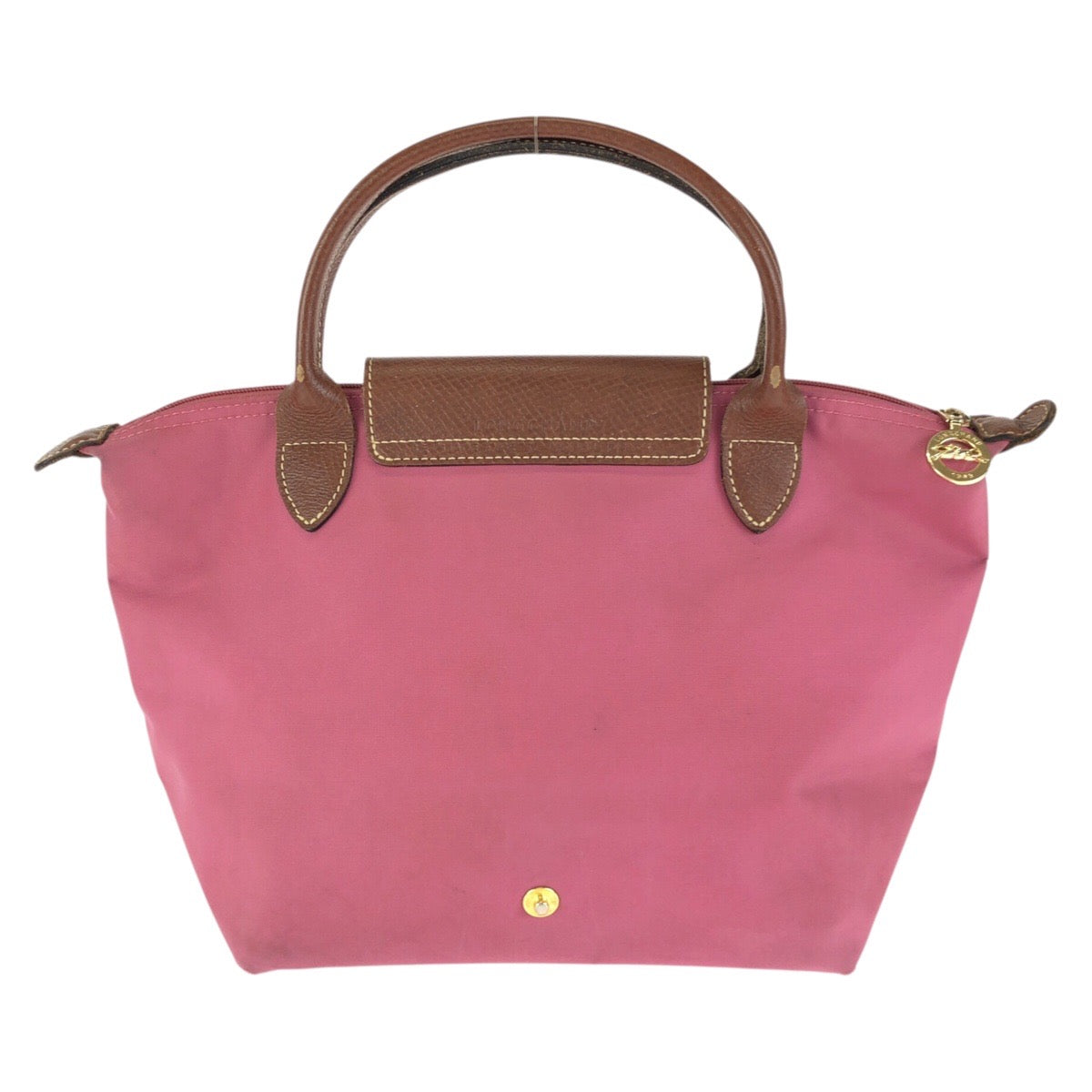 24173
Longchamp ロンシャン ル プリアージュ ピンク ブラウン ゴールド金具 ナイロン / レザー ハンドバッグ トートバッグ レディース ABP8