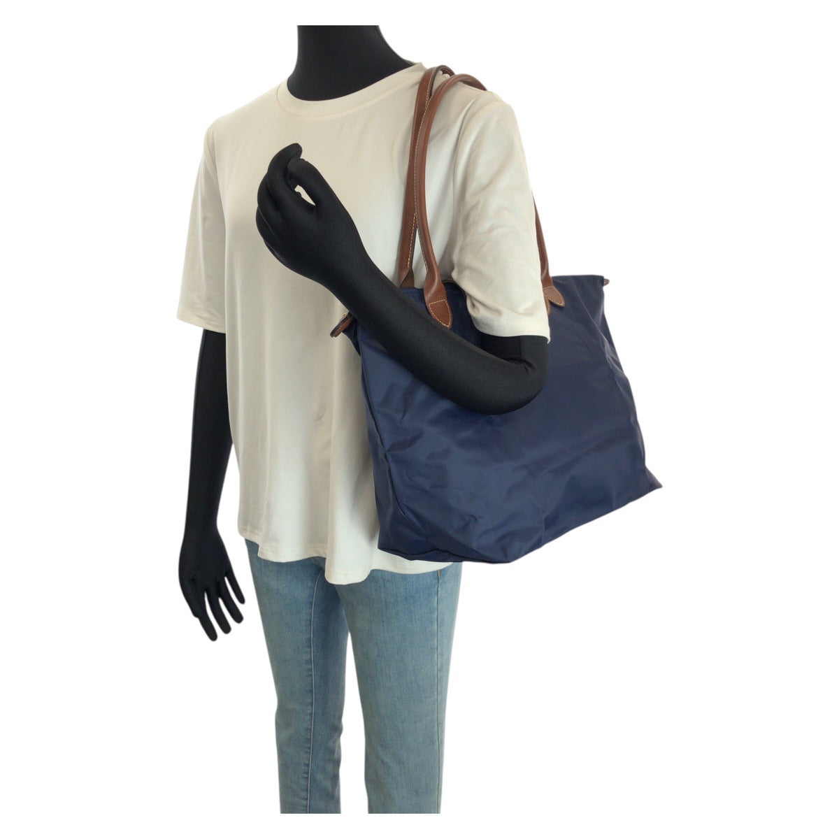 24174
Longchamp ロンシャン ル プリアージュ ネオビー ブラウン ゴールド金具 ナイロン / レザー L1899089556 トートバッグ ショルダーバッグ レディース A16