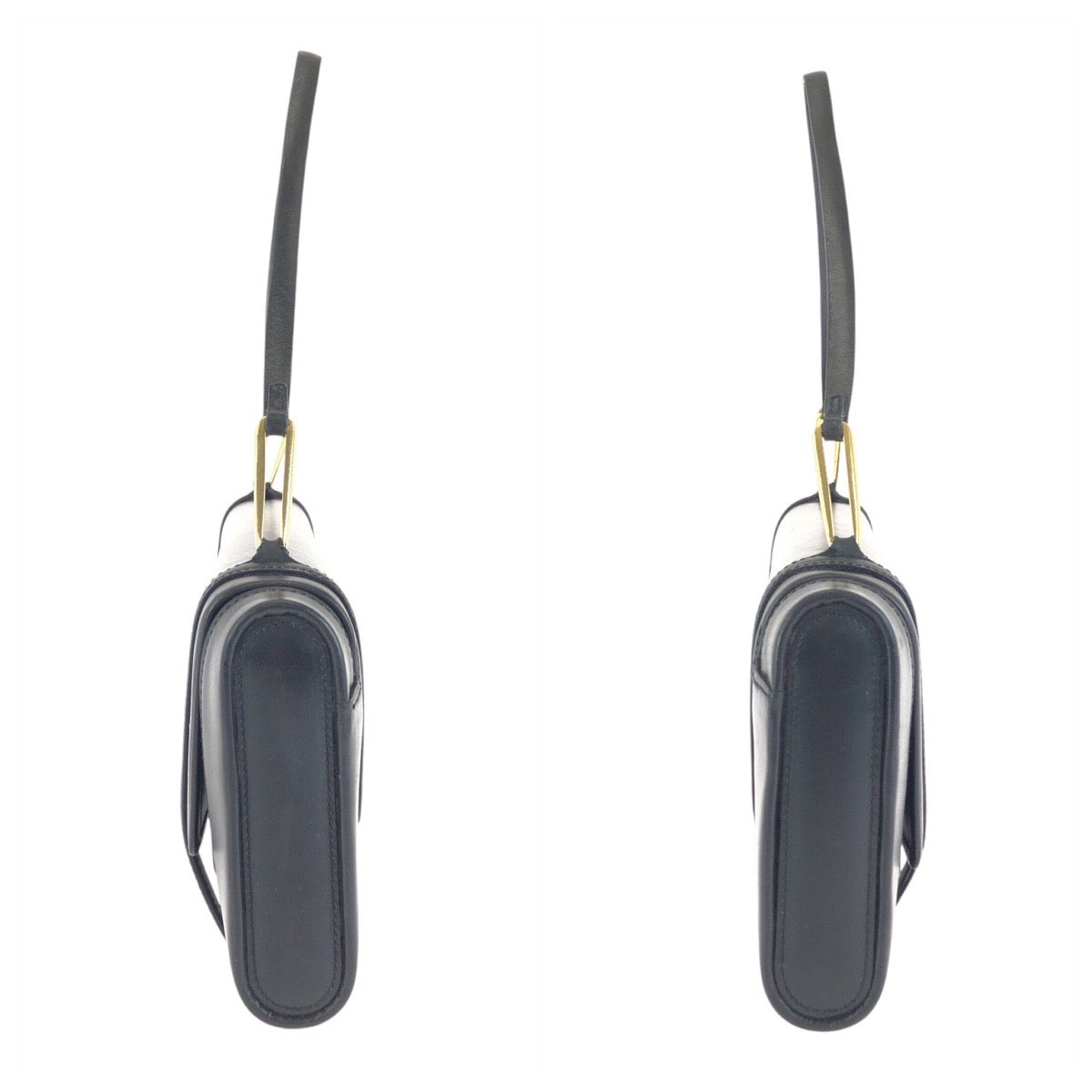 24177
LOEWE ロエベ アナグラム ブラック 黒 ゴールド金具 レザー ハンドバッグ ショルダーバッグ レディース ABP35