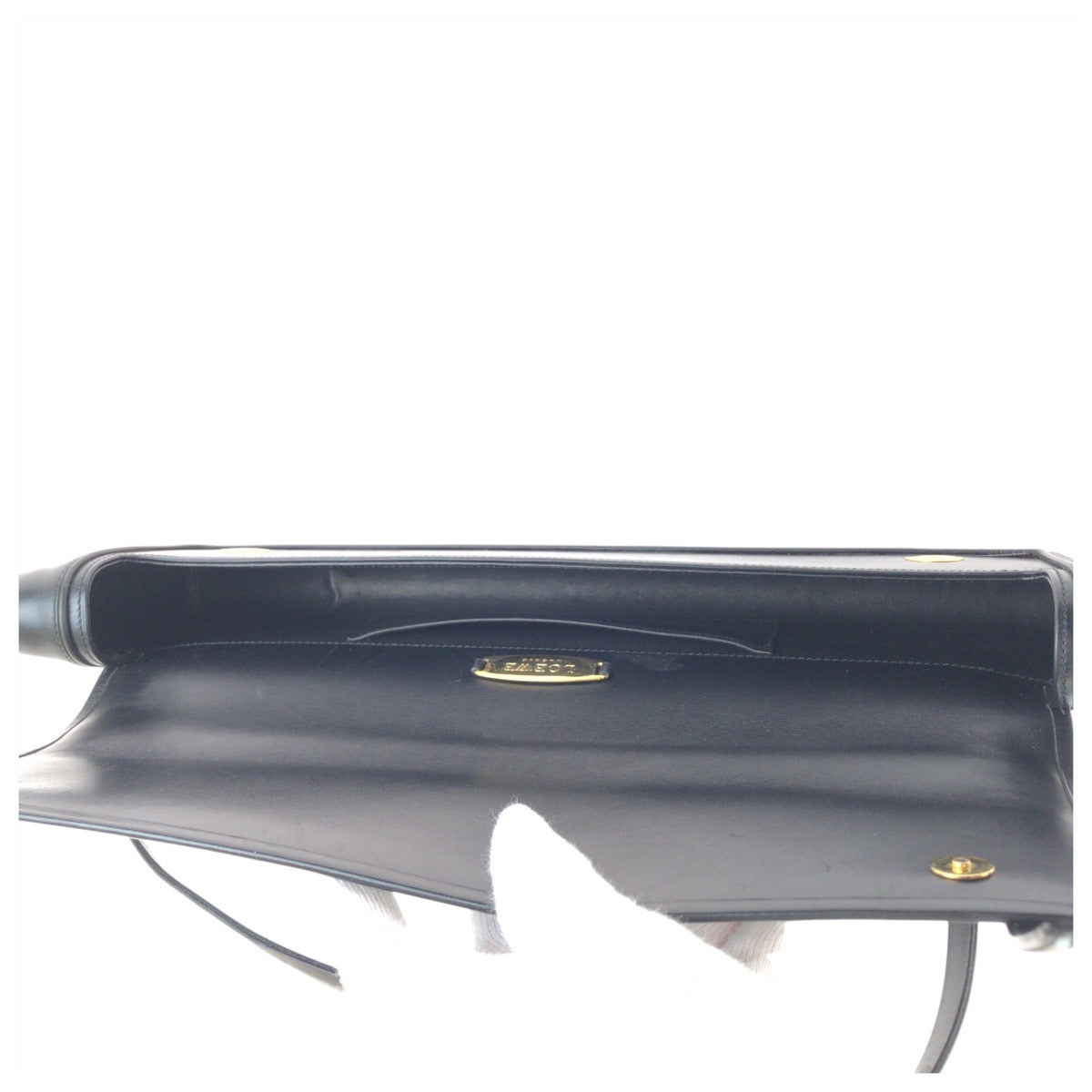 24177
LOEWE ロエベ アナグラム ブラック 黒 ゴールド金具 レザー ハンドバッグ ショルダーバッグ レディース ABP35