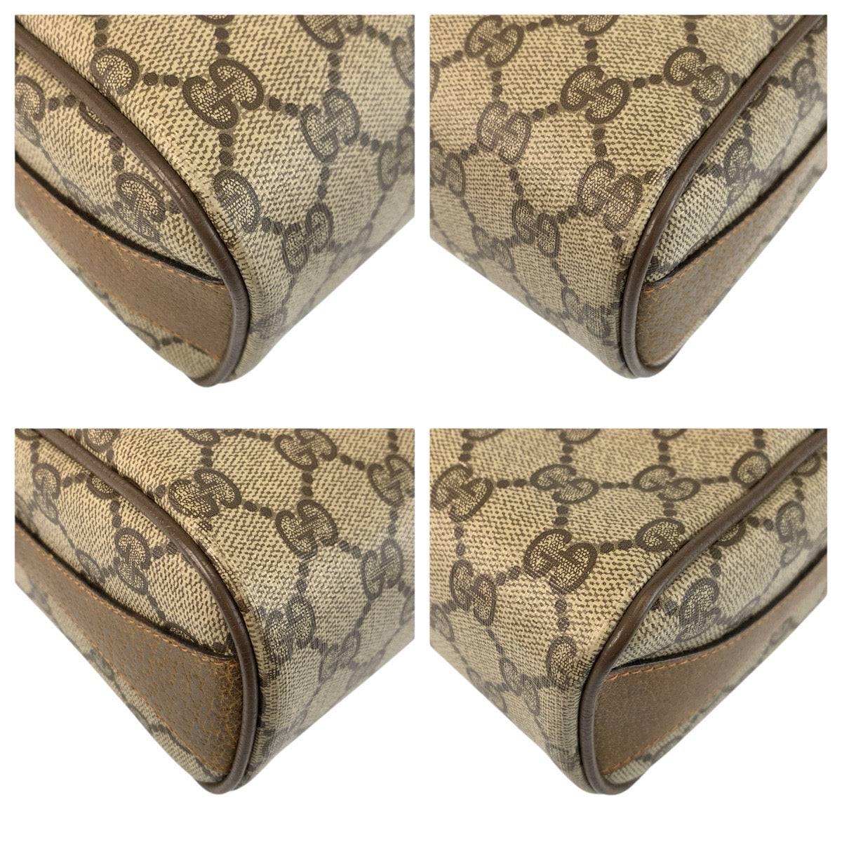 24178
GUCCI グッチ ヴィンテージ シェリーライン ベージュ ゴールド金具 GGスプリームキャンバス / レザー 89 02 017 ショルダーバッグ ポシェット レディース AB35