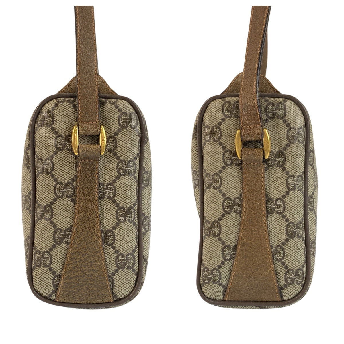 24178
GUCCI グッチ ヴィンテージ シェリーライン ベージュ ゴールド金具 GGスプリームキャンバス / レザー 89 02 017 ショルダーバッグ ポシェット レディース AB35