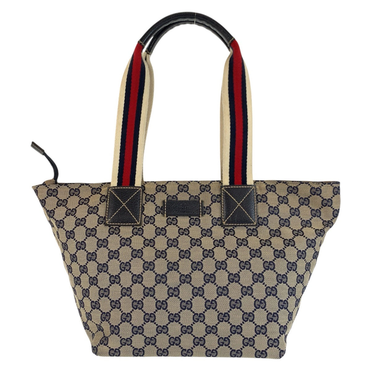 24180
GUCCI グッチ シェリーライン グレー ネイビー GGキャンバス / レザー 131230 トートバッグ ショルダーバッグ レディース ABP35