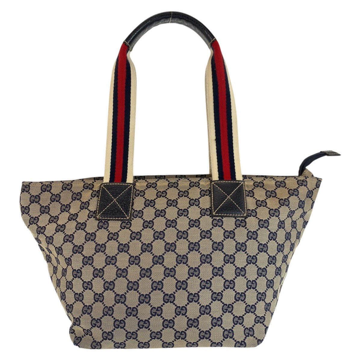 24180
GUCCI グッチ シェリーライン グレー ネイビー GGキャンバス / レザー 131230 トートバッグ ショルダーバッグ レディース ABP35