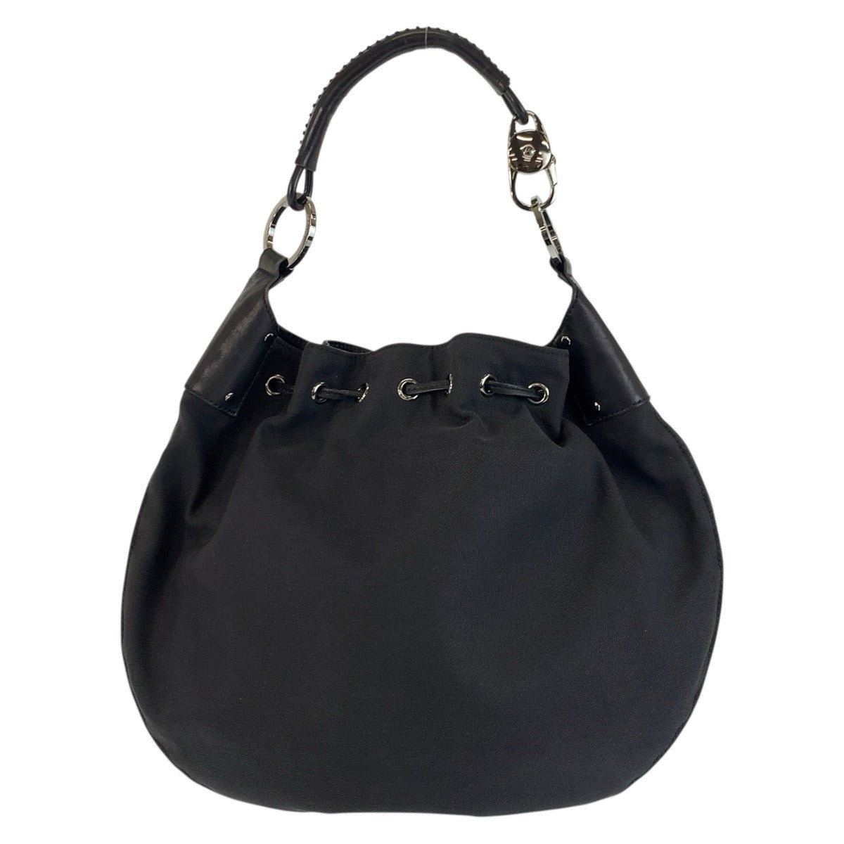24183
GUCCI グッチ ブラック 黒 ナイロン / レザー 109210 ホーボー ショルダーバッグ レディース ABP44