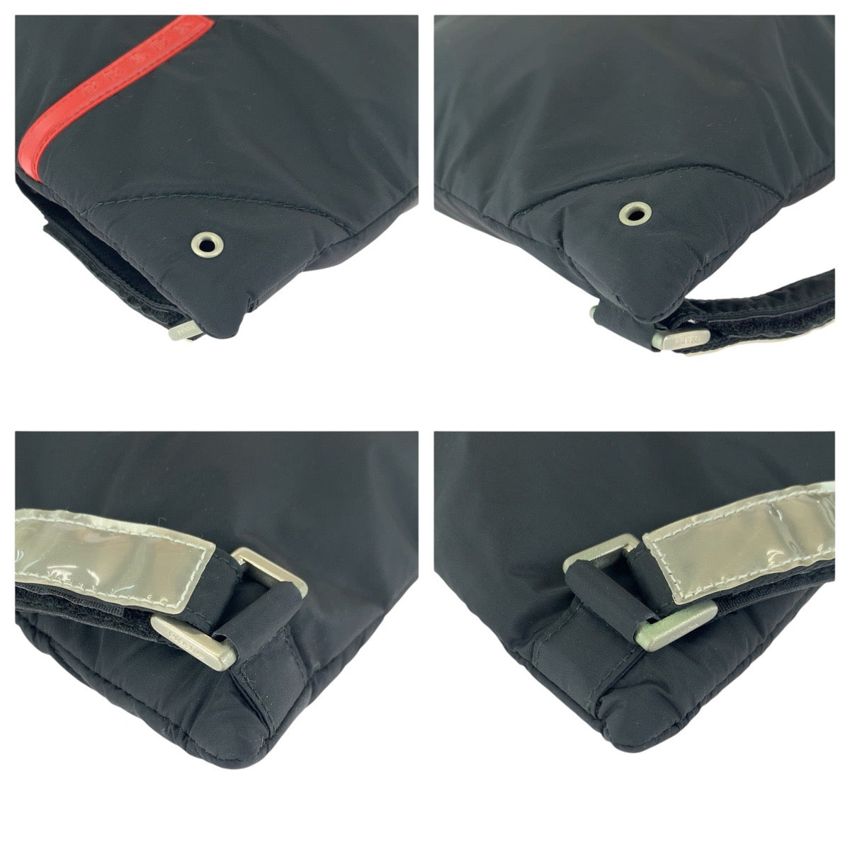 24184
PRADA SPORTS プラダスポーツ スポーツライン ブラック 黒 シルバー金具 ナイロン リュックサック バックパック レディース ABP44