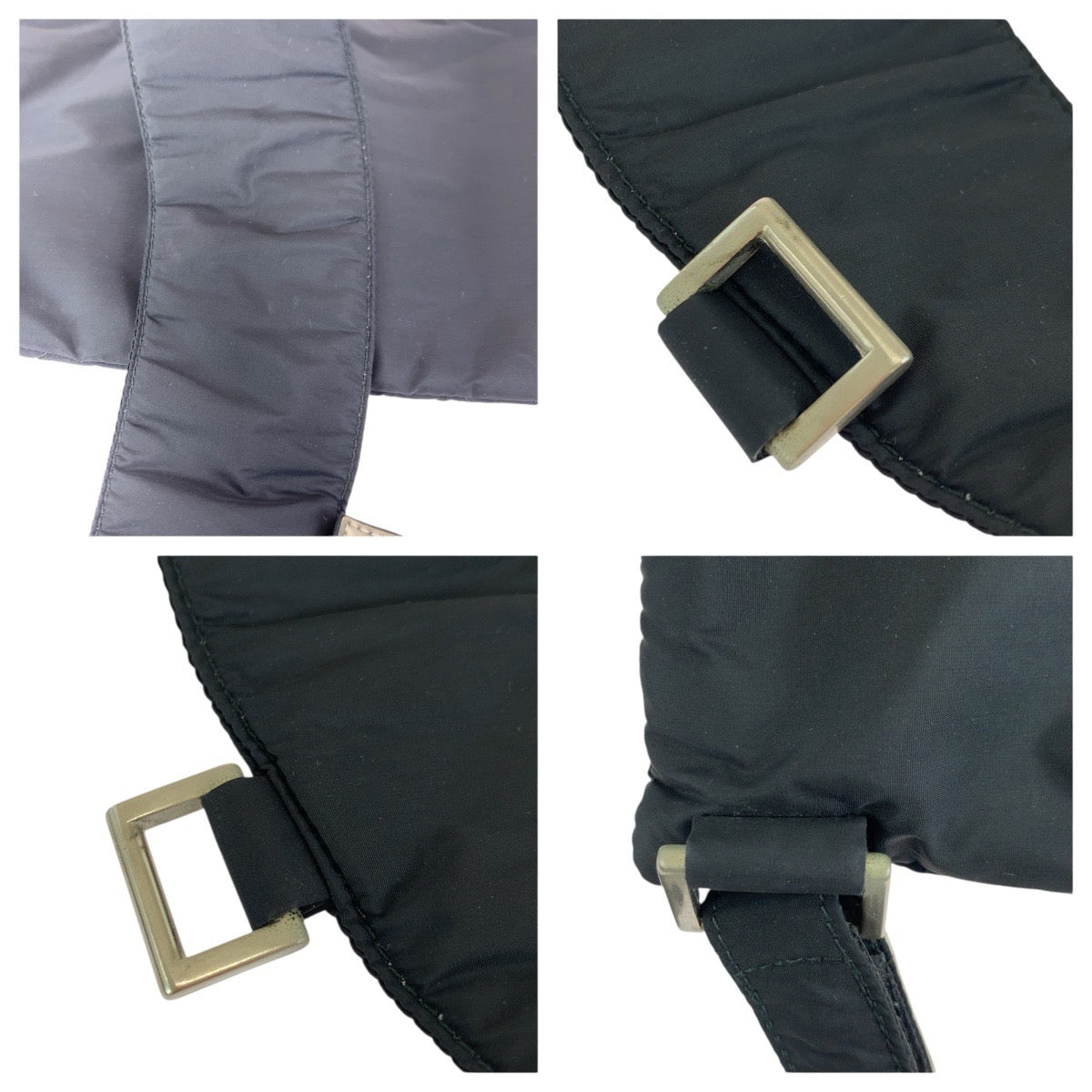 24184
PRADA SPORTS プラダスポーツ スポーツライン ブラック 黒 シルバー金具 ナイロン リュックサック バックパック レディース ABP44