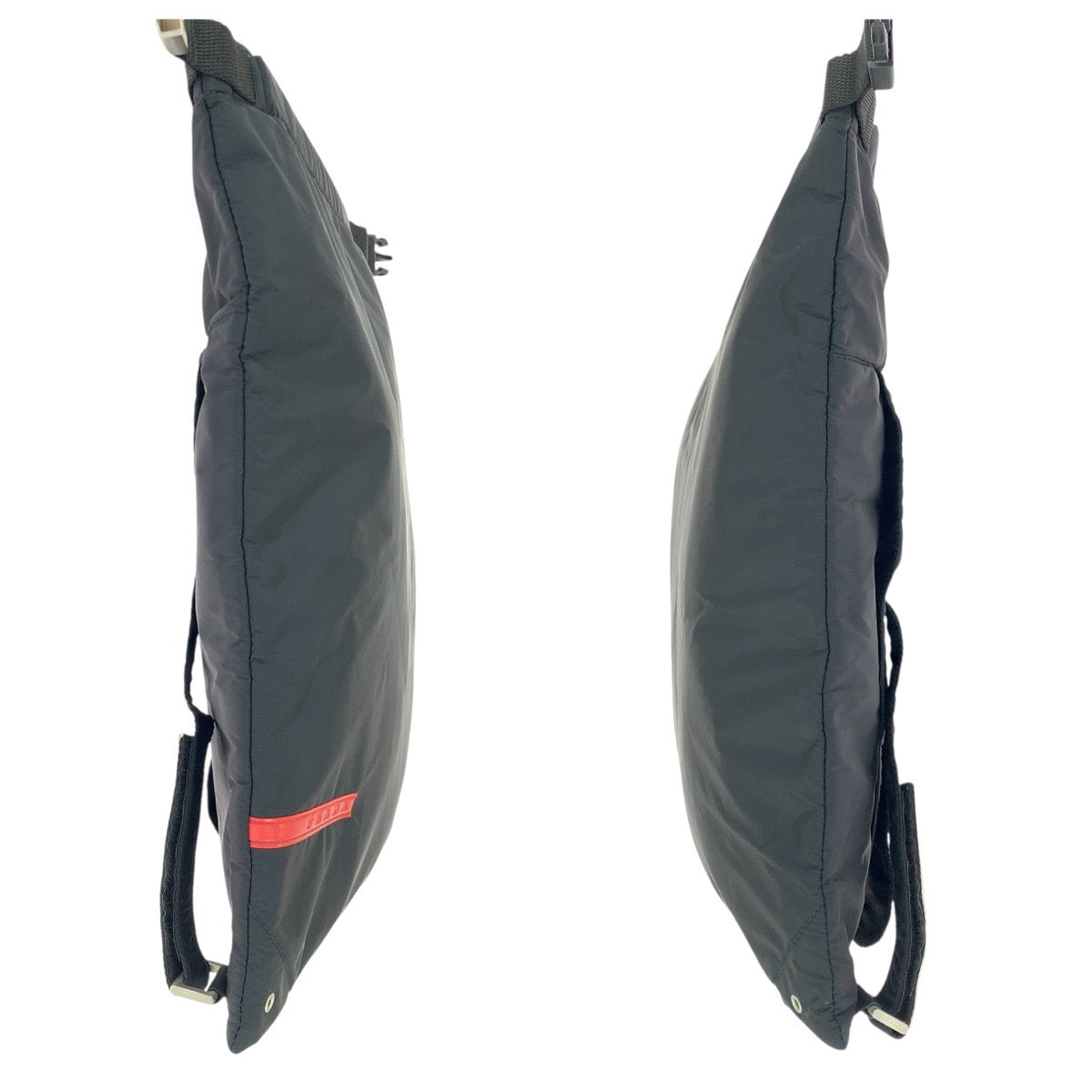 24184
PRADA SPORTS プラダスポーツ スポーツライン ブラック 黒 シルバー金具 ナイロン リュックサック バックパック レディース ABP44
