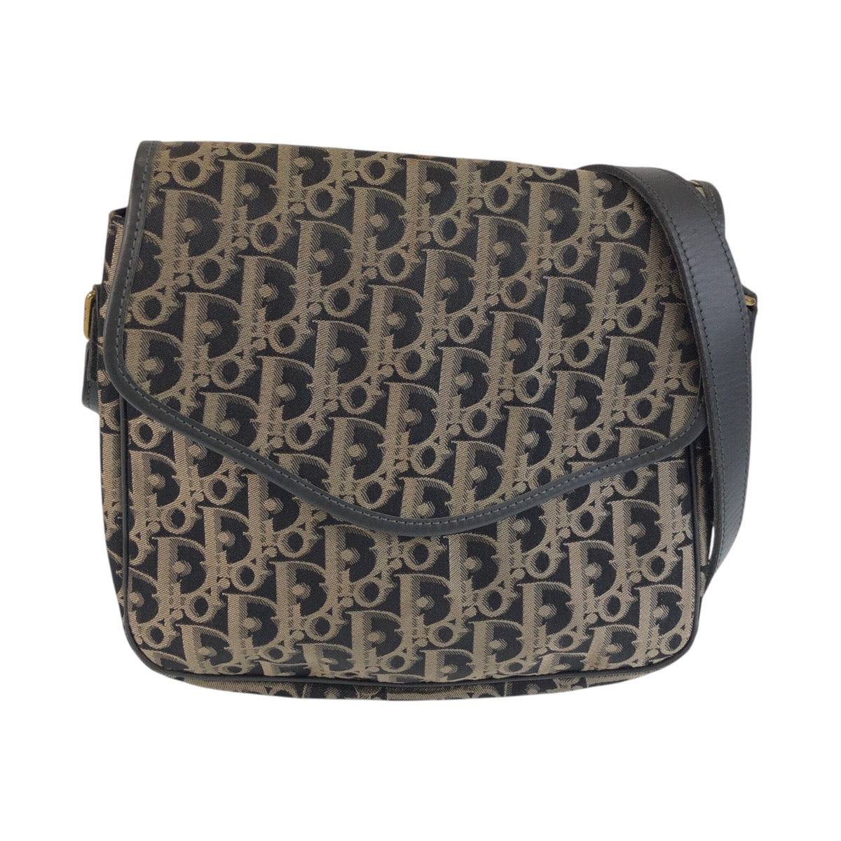 24187
Christian Dior クリスチャンディオール ヴィンテージ トロッター ブラック ベージュ ゴールド金具 キャンバス ショルダーバッグ ポシェット レディース ABP44