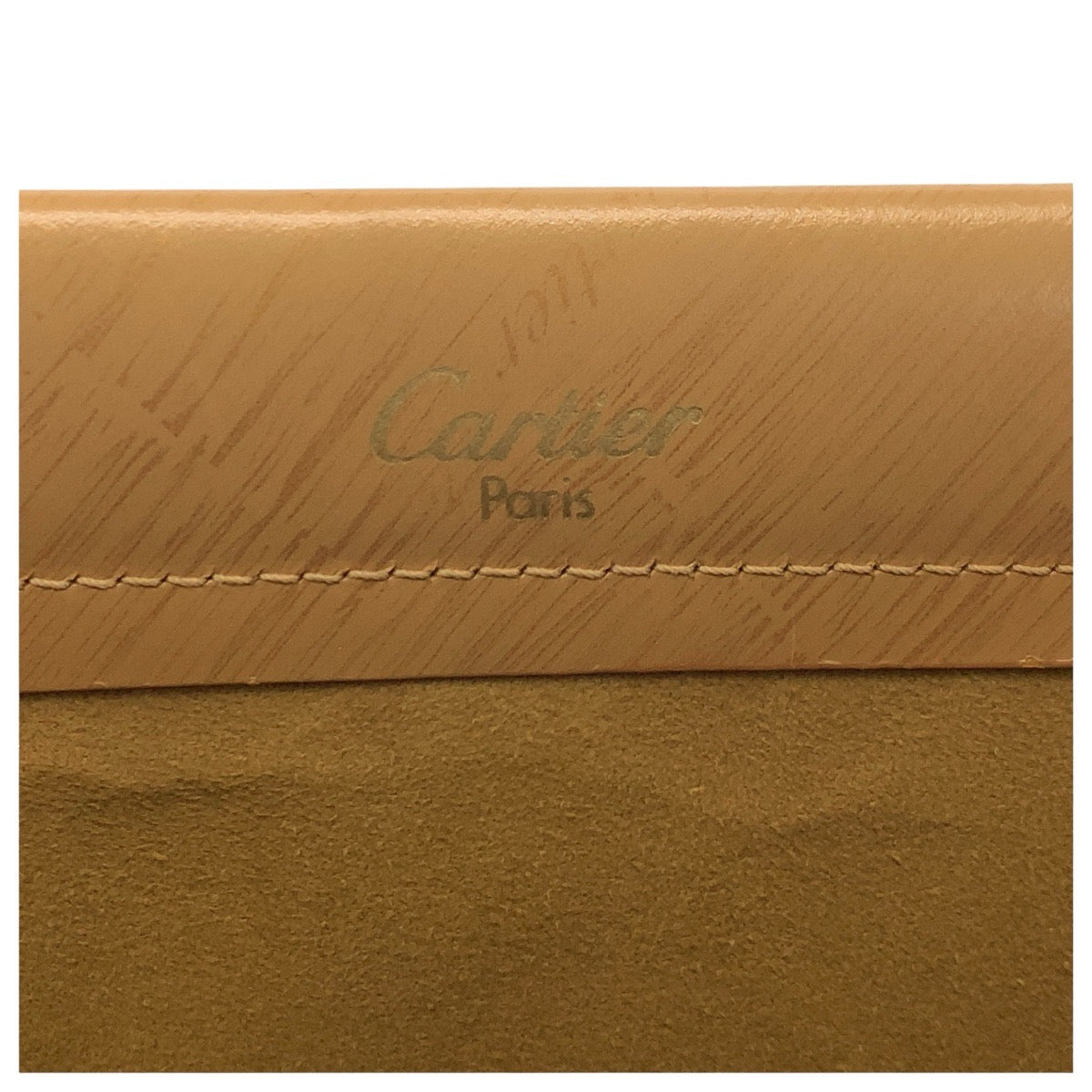 24189
CARTIER カルティエ トリニティ ベージュ レザー ハンドバッグ ショルダーバッグ レディース ABP35