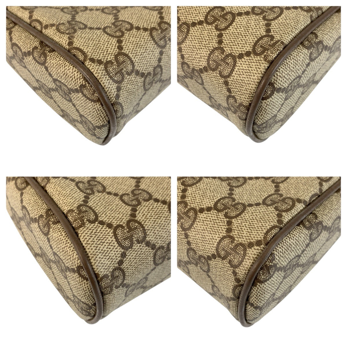 24194
GUCCI グッチ シェリーライン ベージュ ブラウン GGスプリームキャンバス / レザー 89 01 012 クラッチバッグ ポーチ レディース AB16
