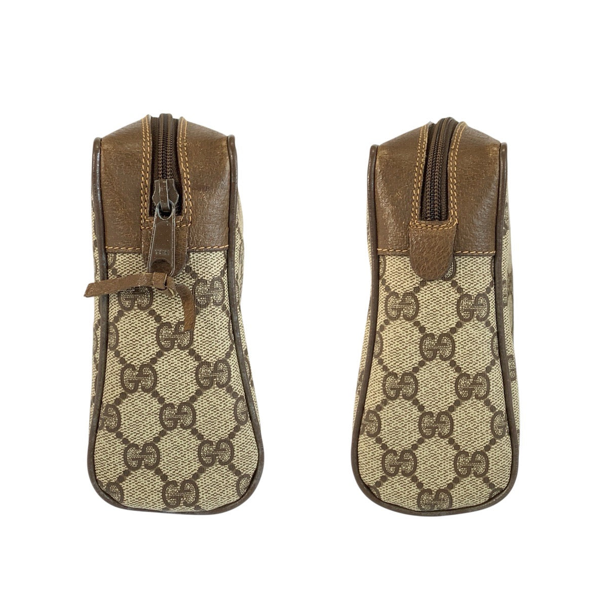 24194
GUCCI グッチ シェリーライン ベージュ ブラウン GGスプリームキャンバス / レザー 89 01 012 クラッチバッグ ポーチ レディース AB16