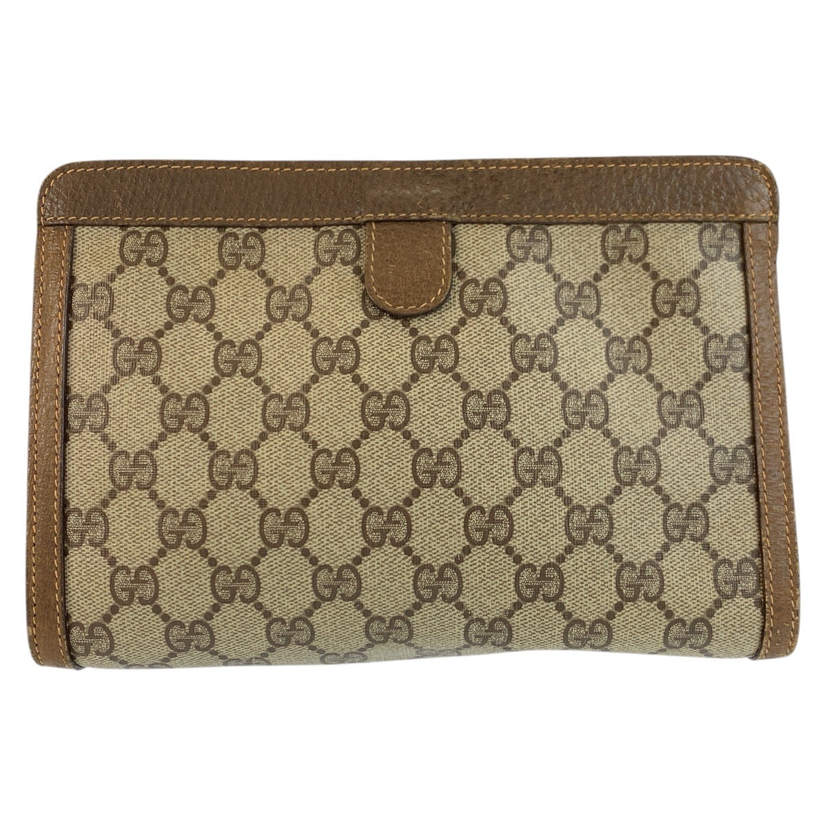 24204
GUCCI グッチ ヴィンテージ シェリーライン ベージュ ブラウン GGスプリームキャンバス / レザー 89 01 032 クラッチバッグ セカンドバッグ メンズ AB23