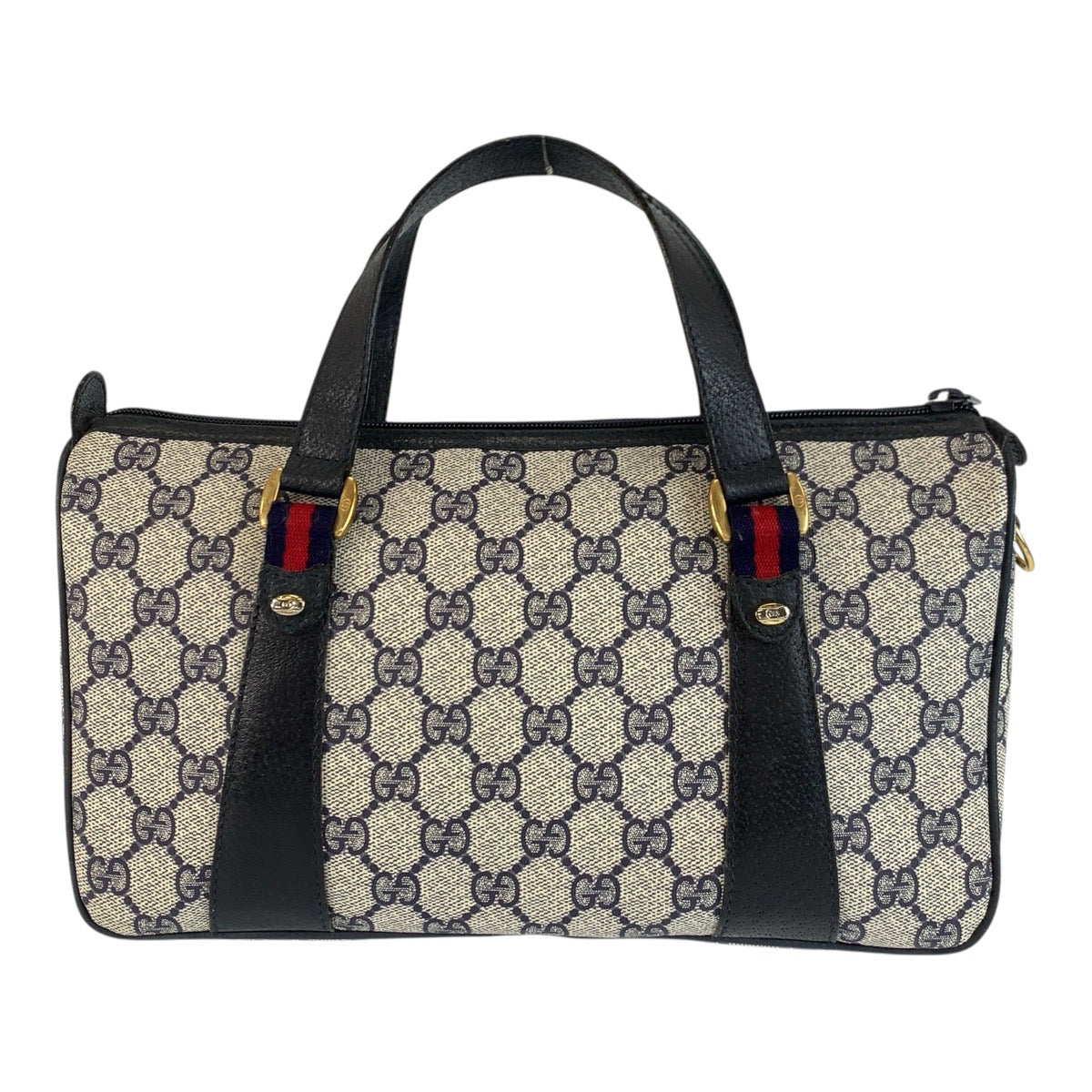 24205
GUCCI グッチ ヴィンテージ シェリーライン グレー ネイビー ゴールド金具 GGスプリームキャンバス / レザー 39 02 040 ハンドバッグ ミニボストン レディース ABP30