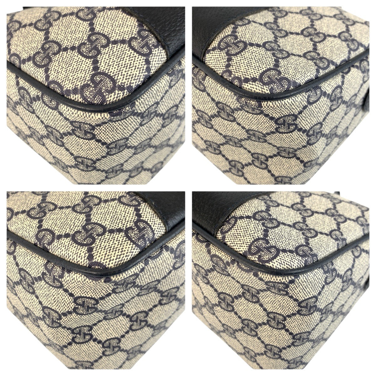 24205
GUCCI グッチ ヴィンテージ シェリーライン グレー ネイビー ゴールド金具 GGスプリームキャンバス / レザー 39 02 040 ハンドバッグ ミニボストン レディース ABP30